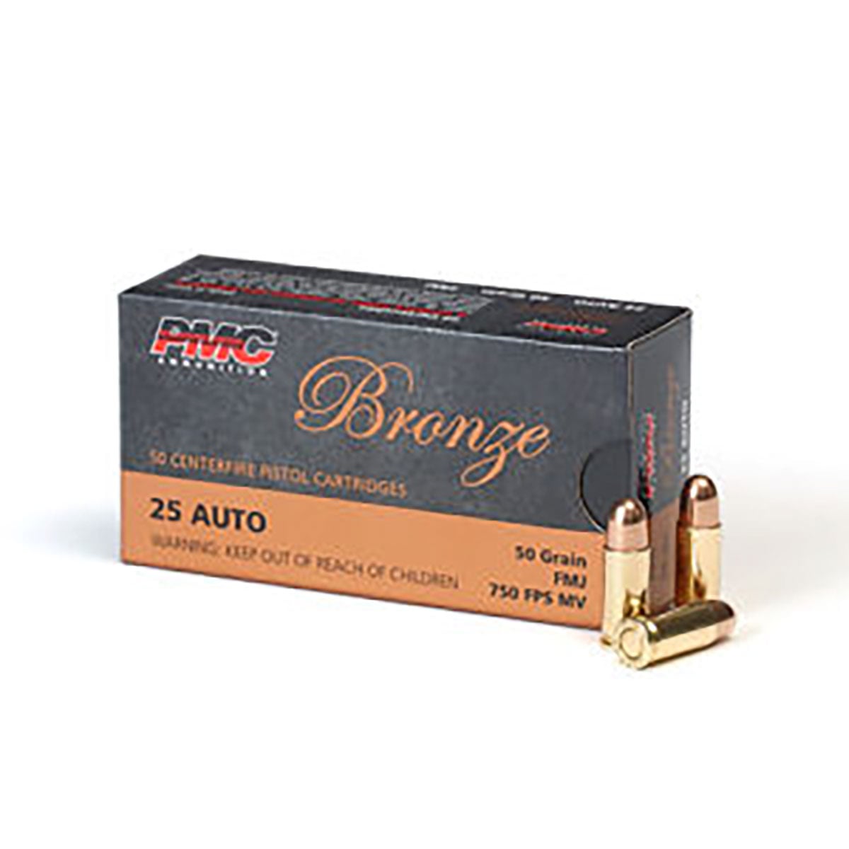 Bronze 25 Auto 50gr Full Metal Jacket 50/Box