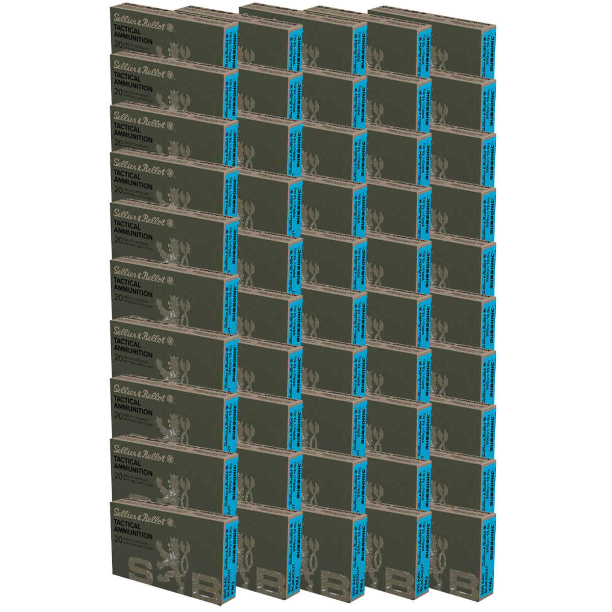 SELLIER & BELLOT - TACTICAL 300 AAC BLACKOUT SUBSONIC FULL METAL JACKET RIFLE AMMO - View 4
