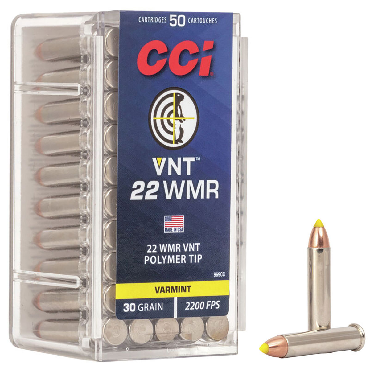 22 WMR 30gr Polymer Tip 50/Box