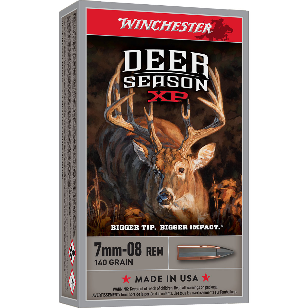 7mm-08 Remington 140gr Extreme Point Polymer Tip 20/Box