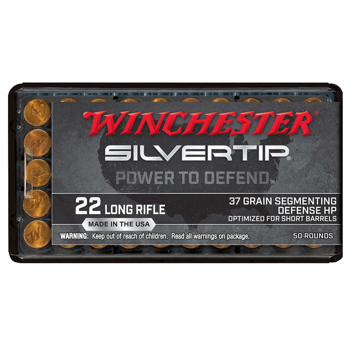 22 Long Rifle 37gr Segmenting HP Plated 50/Box