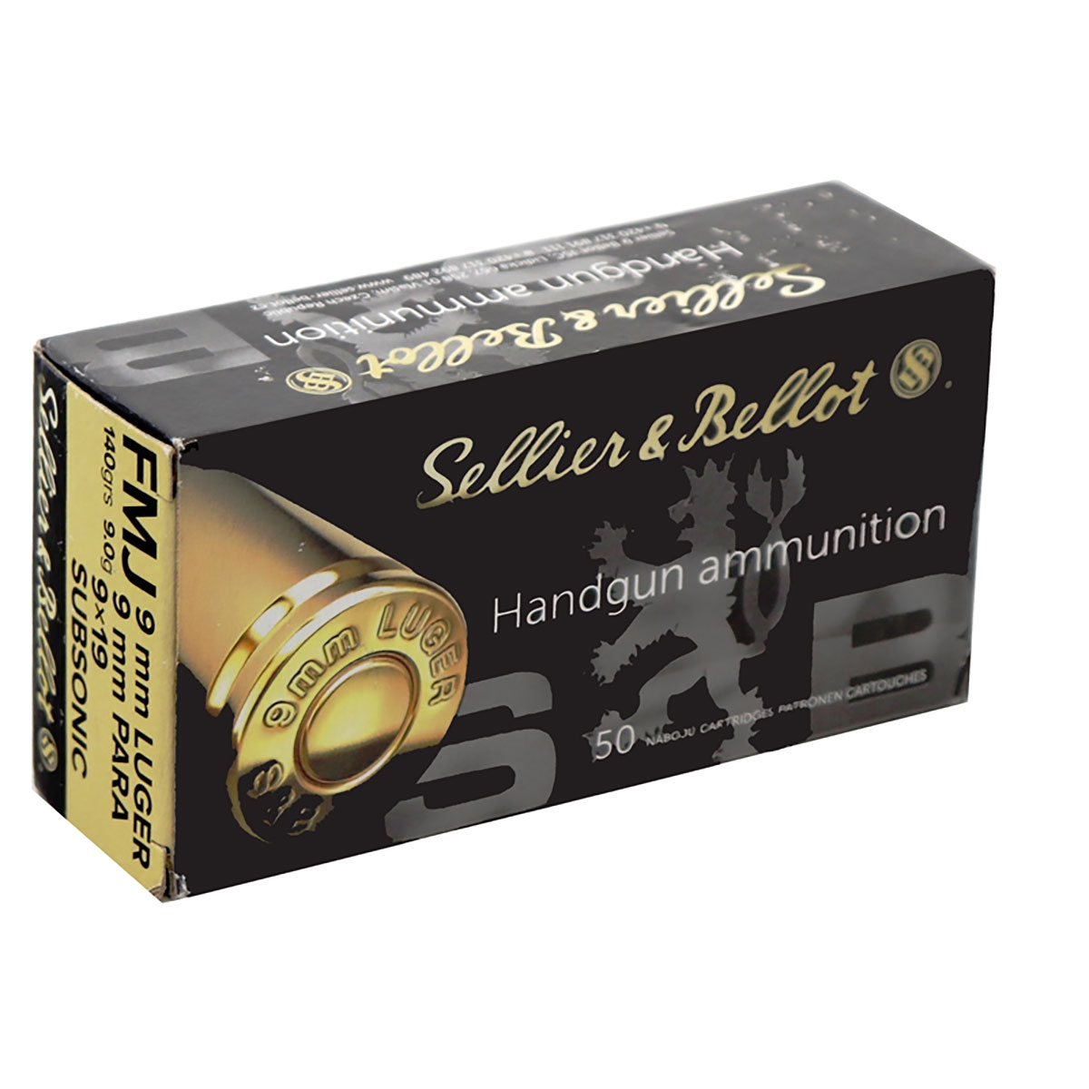 9Mm Luger 140Gr Fmj Subsonic 50/Box