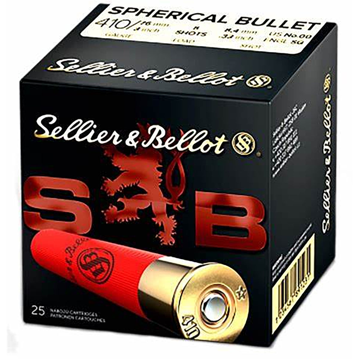 410 Bore 3" 5/8 Oz #00 Buckshot 25/Box