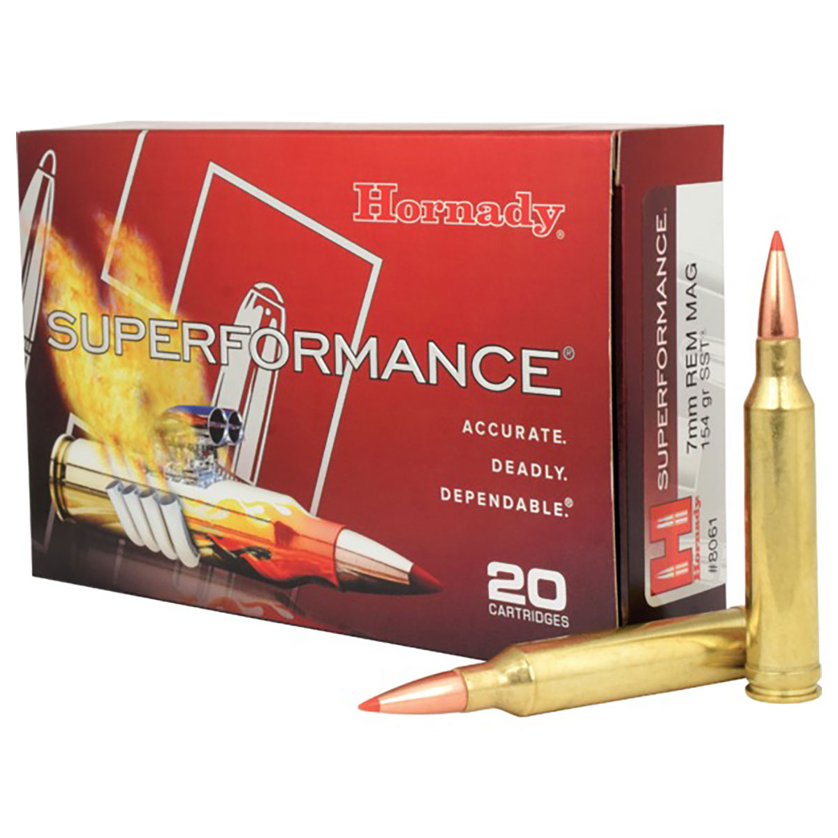 Hornady Ammo, 7mm Rem Mag 154 Gr Sst, Rds/Bx