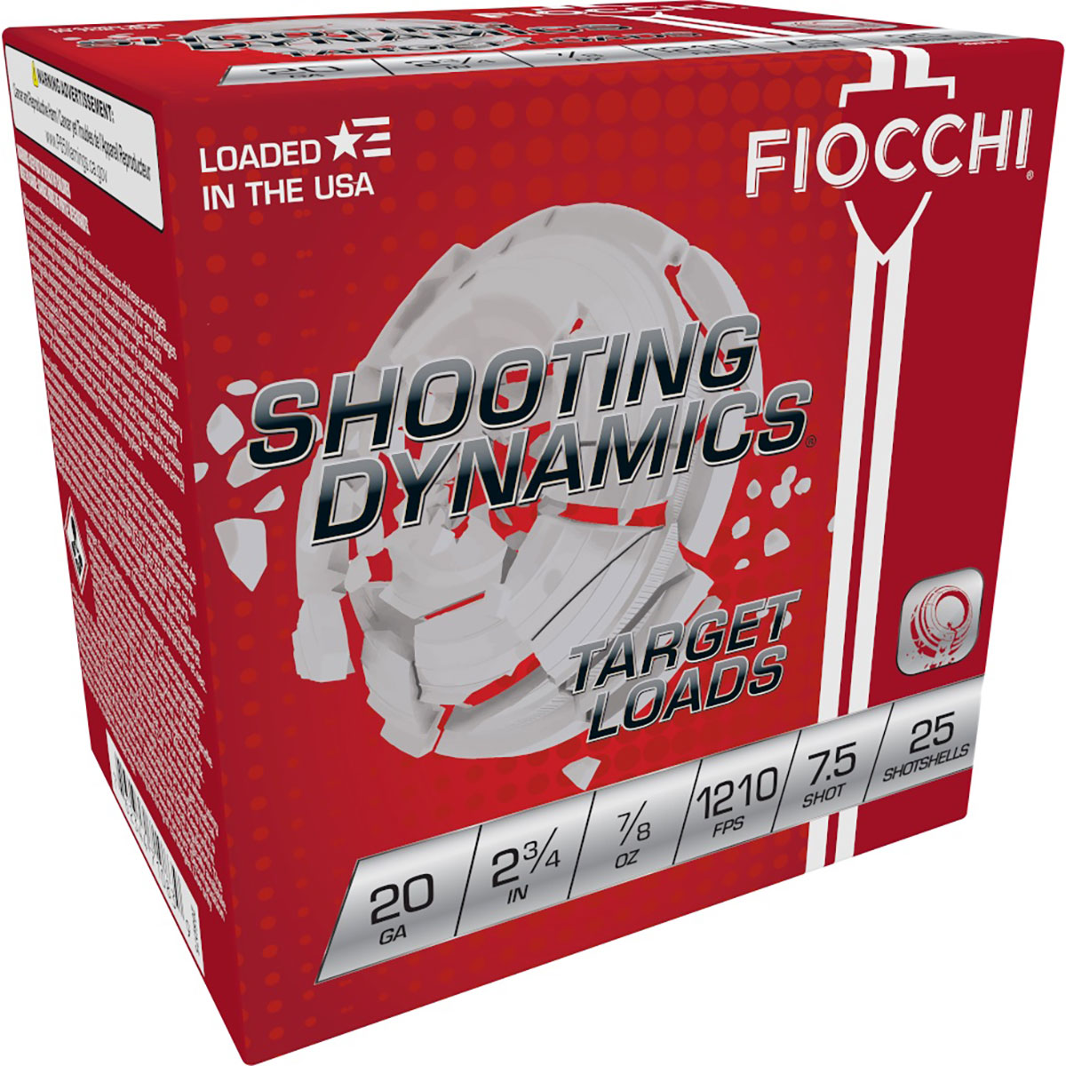 Shooting Dynamics 20 Gauge 2-3/4" 7/8oz #7.5 Shot 25/Box