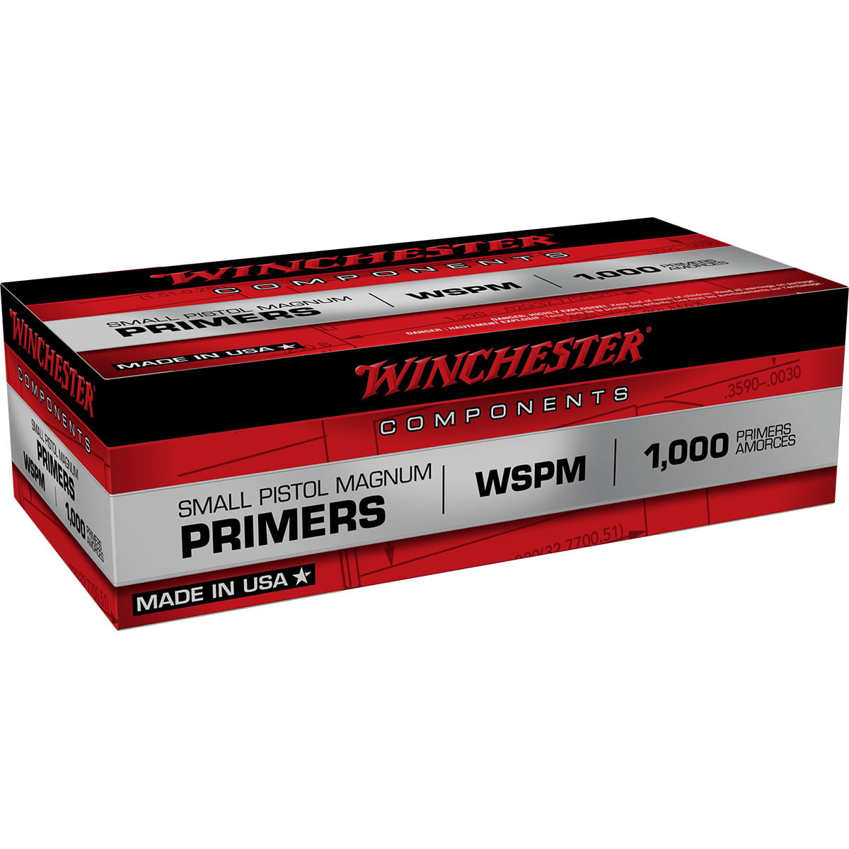 Winchester Primer #1 1/2M 108 Small(Mag)Pistol