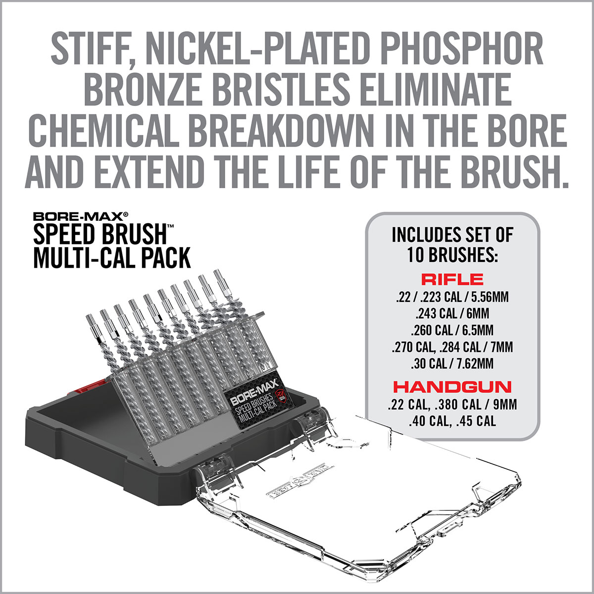 Bore-Max Speed Brushes Multi-Cal Pack - View 3