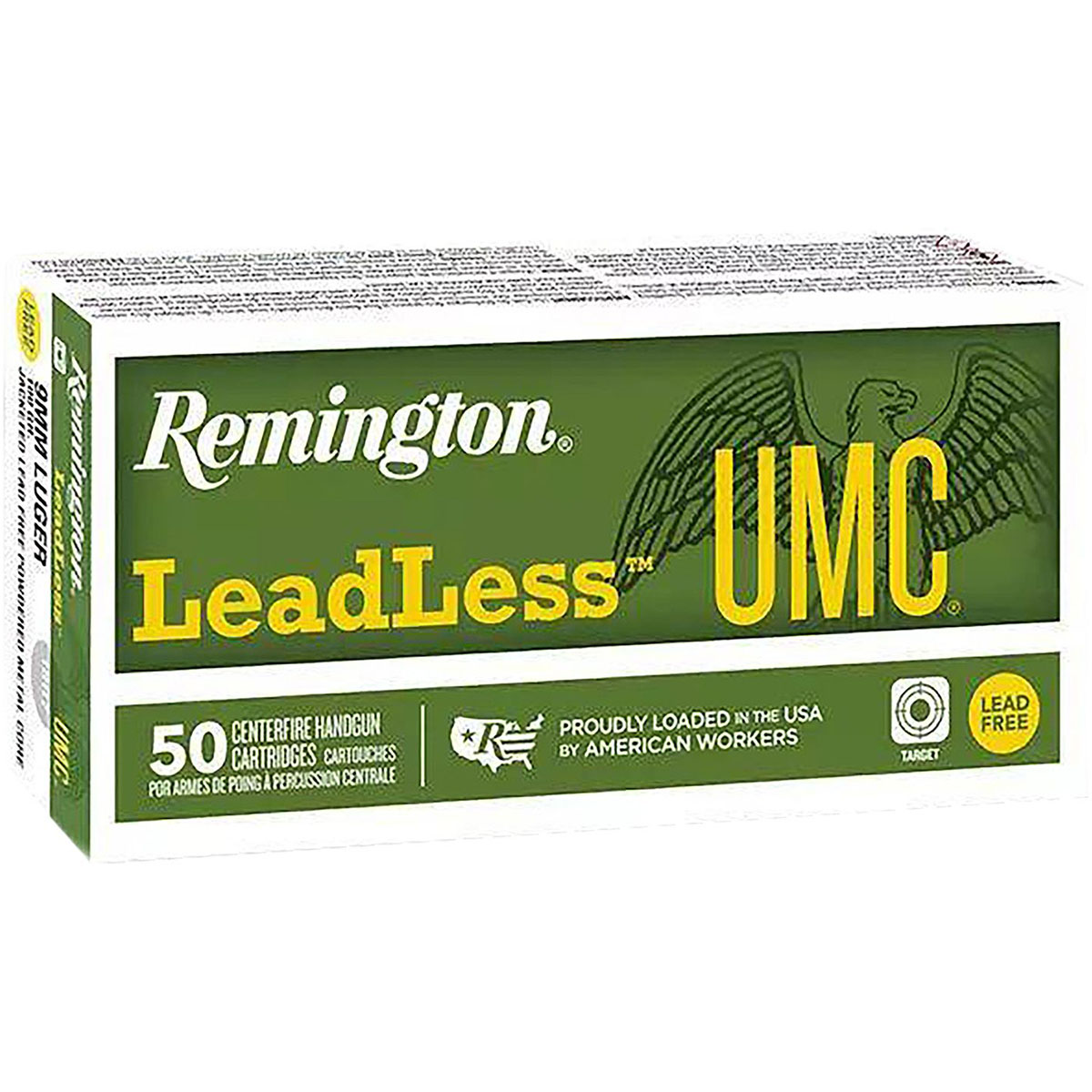 UMC LeadFree 9mm Luger 100gr Lead Free Jacketed 50/Box
