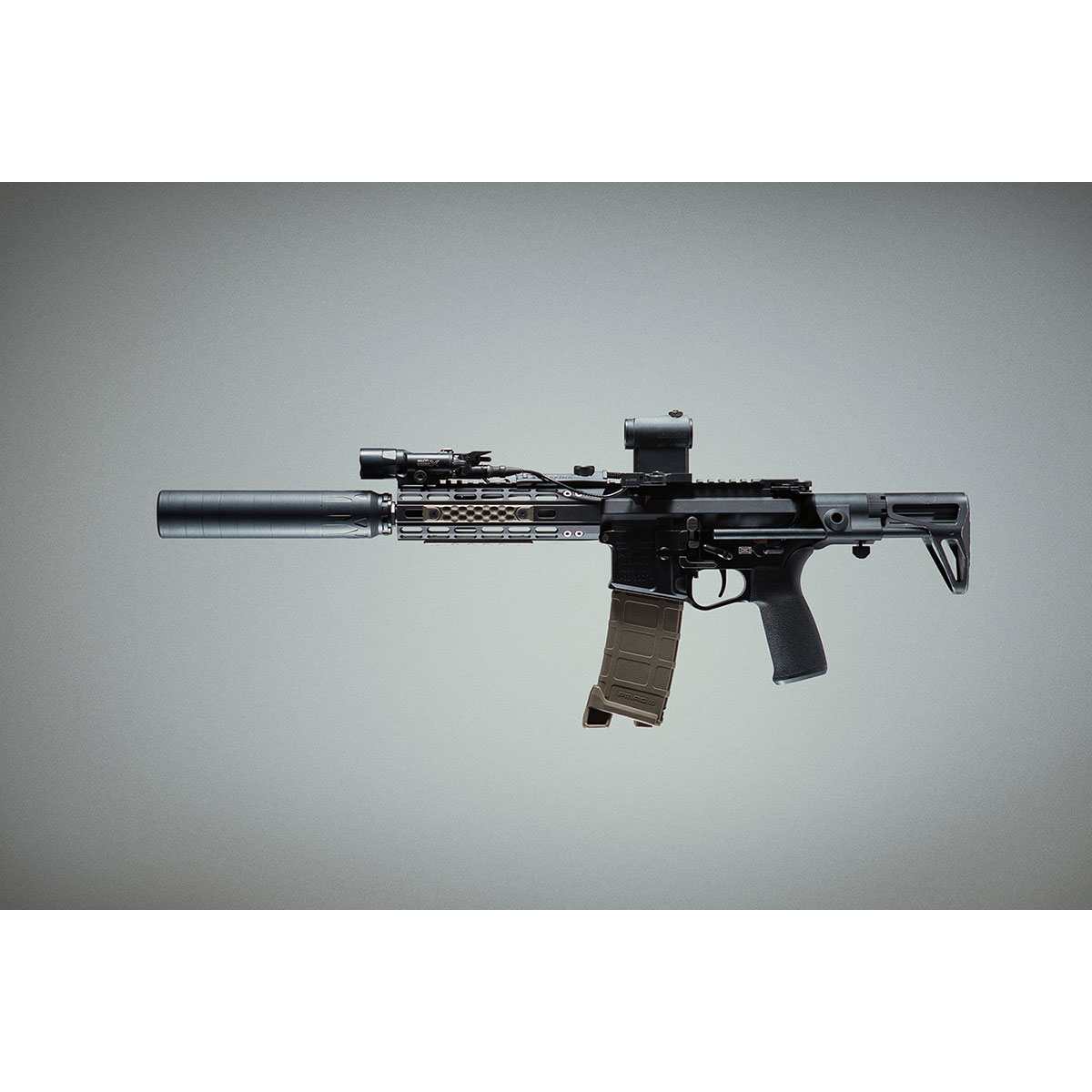 Nomad L 7.62mm/30 Cal Direct Thread Rifle Suppressor Black - View 3