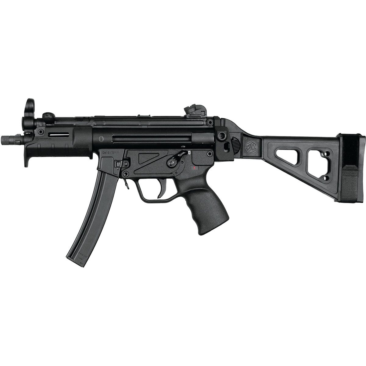 SBT5K Side-Folding Pistol Stabilizing Brace for MP5K Blk - View 5