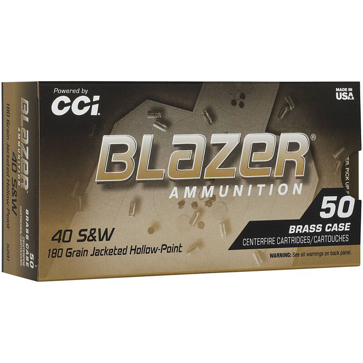 Blazer Brass HP 40 S&W 180gr Jacketed Hollow Point 50/Box