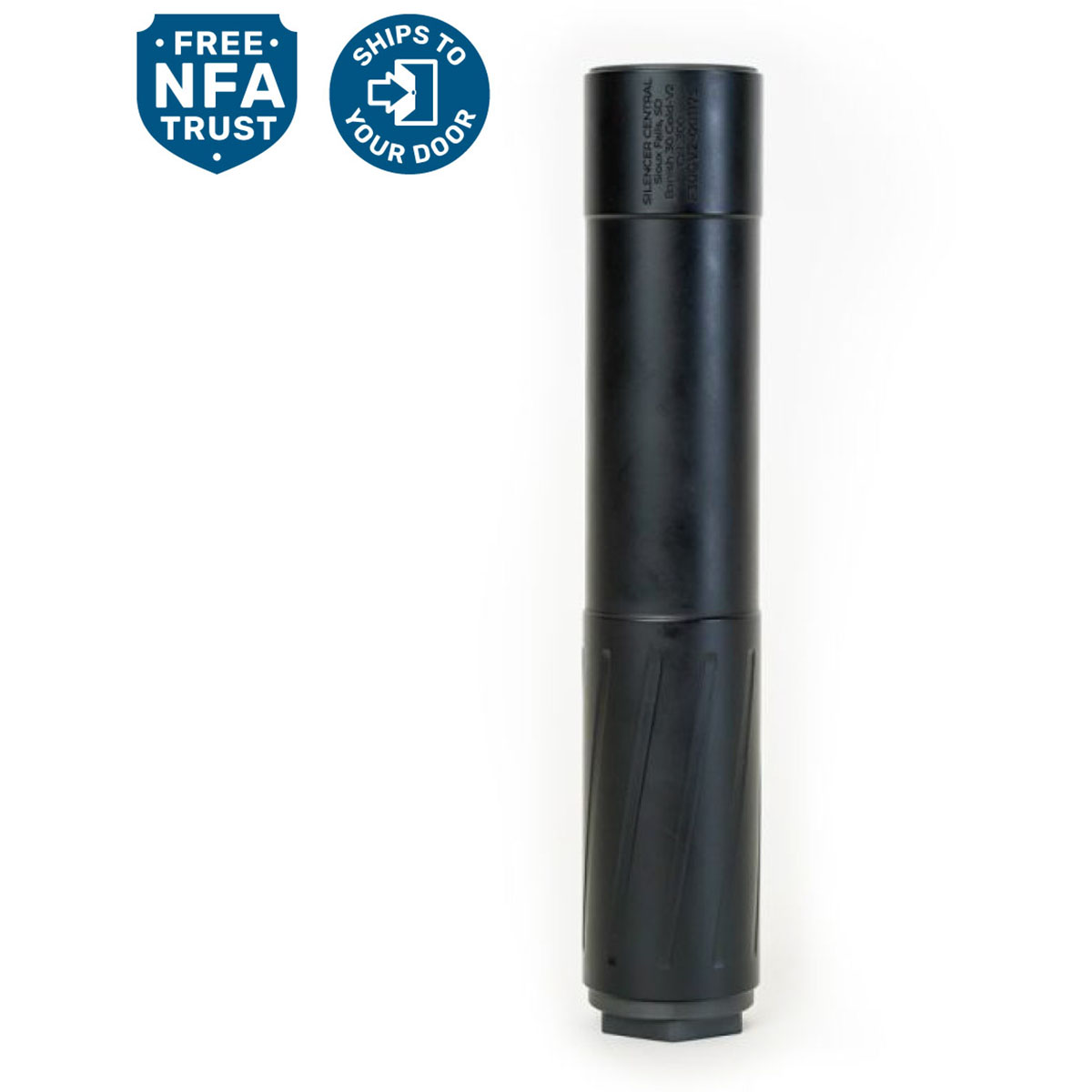 BANISH 30 Gold-V2 30 Caliber Rifle Suppressor Black