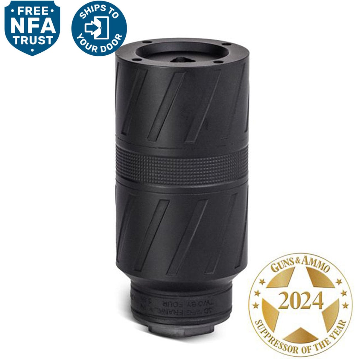 BANISH Speed K Ti 5.56mm/223 Caliber Rifle Suppressor Black - View 4