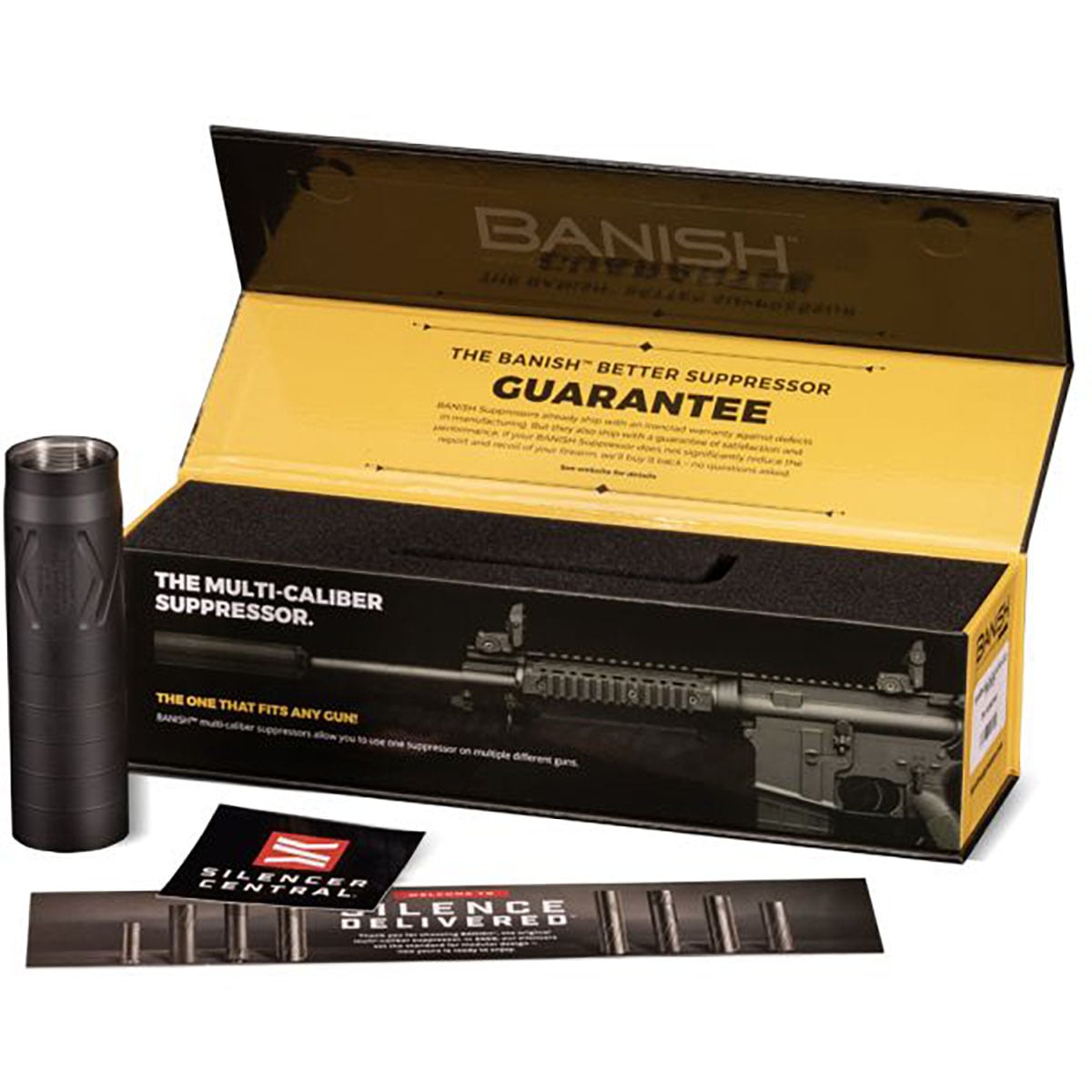 BANISH Backcountry 30 Caliber Rifle Suppressor Black - View 6