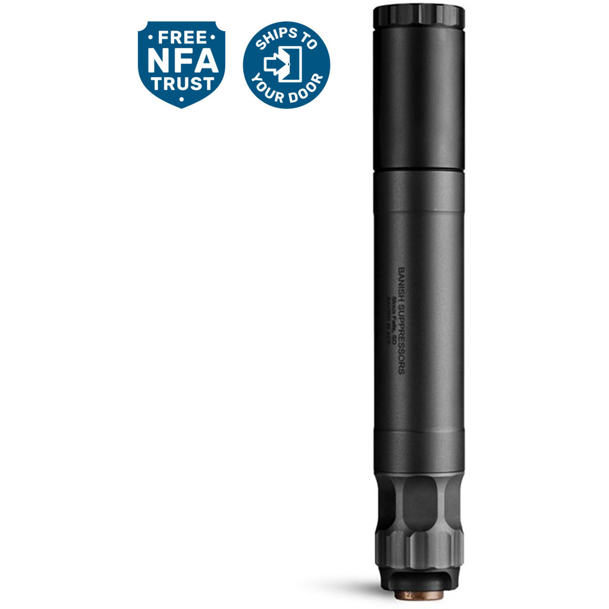 BANISH 45 45 ACP Handgun Suppressor Black - View 2