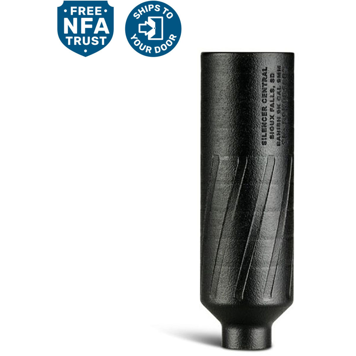 BANISH 9K 9mm 1/2"x28 Thread Rifle Suppressor Black - View 5