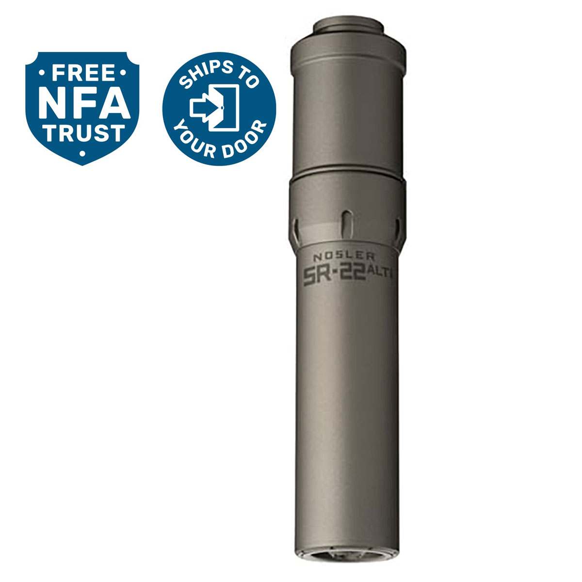 NOSLER, INC. - SR-22ALTIH (HUB) 22 CALIBER RIFLE SUPPRESSOR