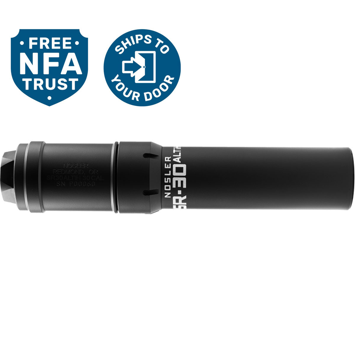 NOSLER, INC. - SR-30ALTI (HUB) 30 CALIBER RIFLE SUPPRESSOR - View 2