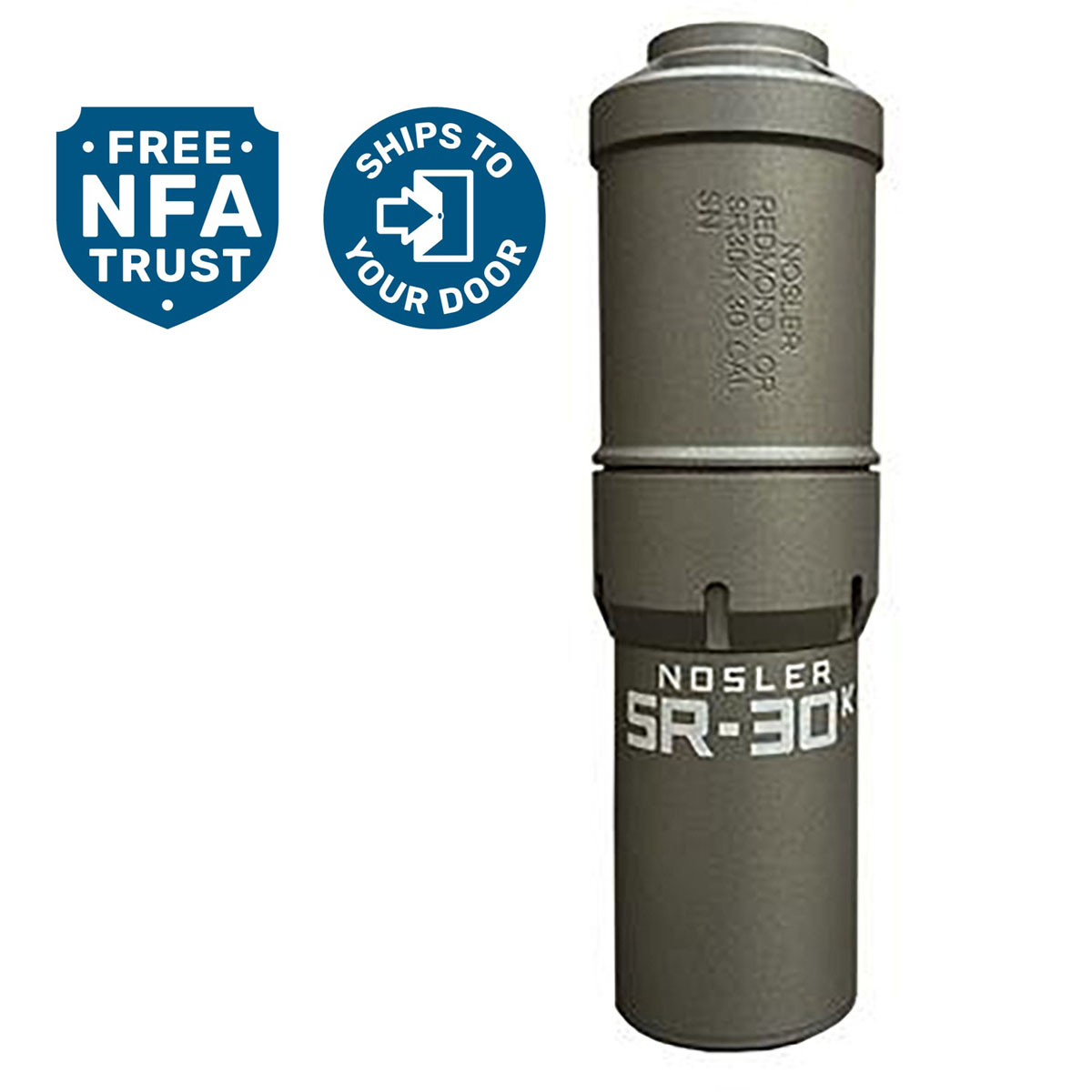 NOSLER, INC. - SR-30K 30 CALIBER RIFLE SUPPRESSOR - View 2