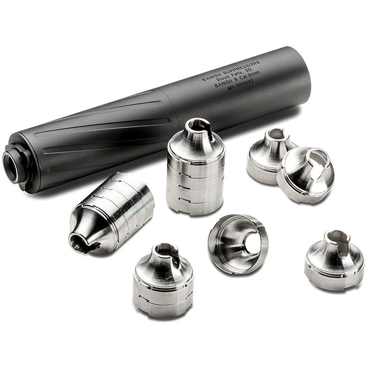 BANISH 9 9mm Micro-Booster Suppressor Black - View 6