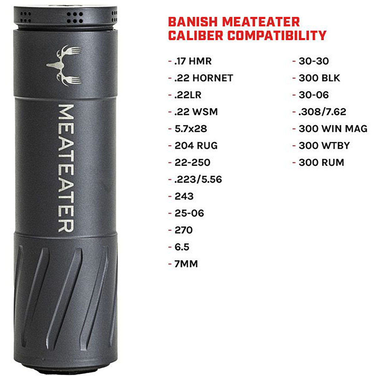 BANISH MEATEATER 30 Caliber Direct Thread Suppressor Black - View 2