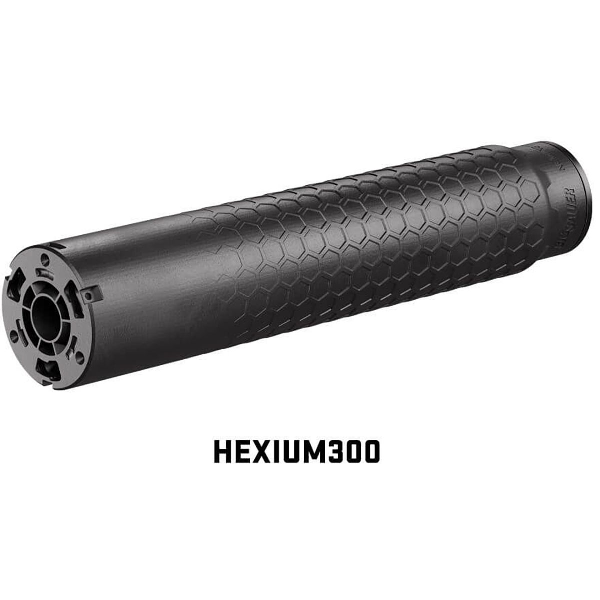 HEXIUM 300 AAC Blackout HUB Direct Thread Suppressor Black