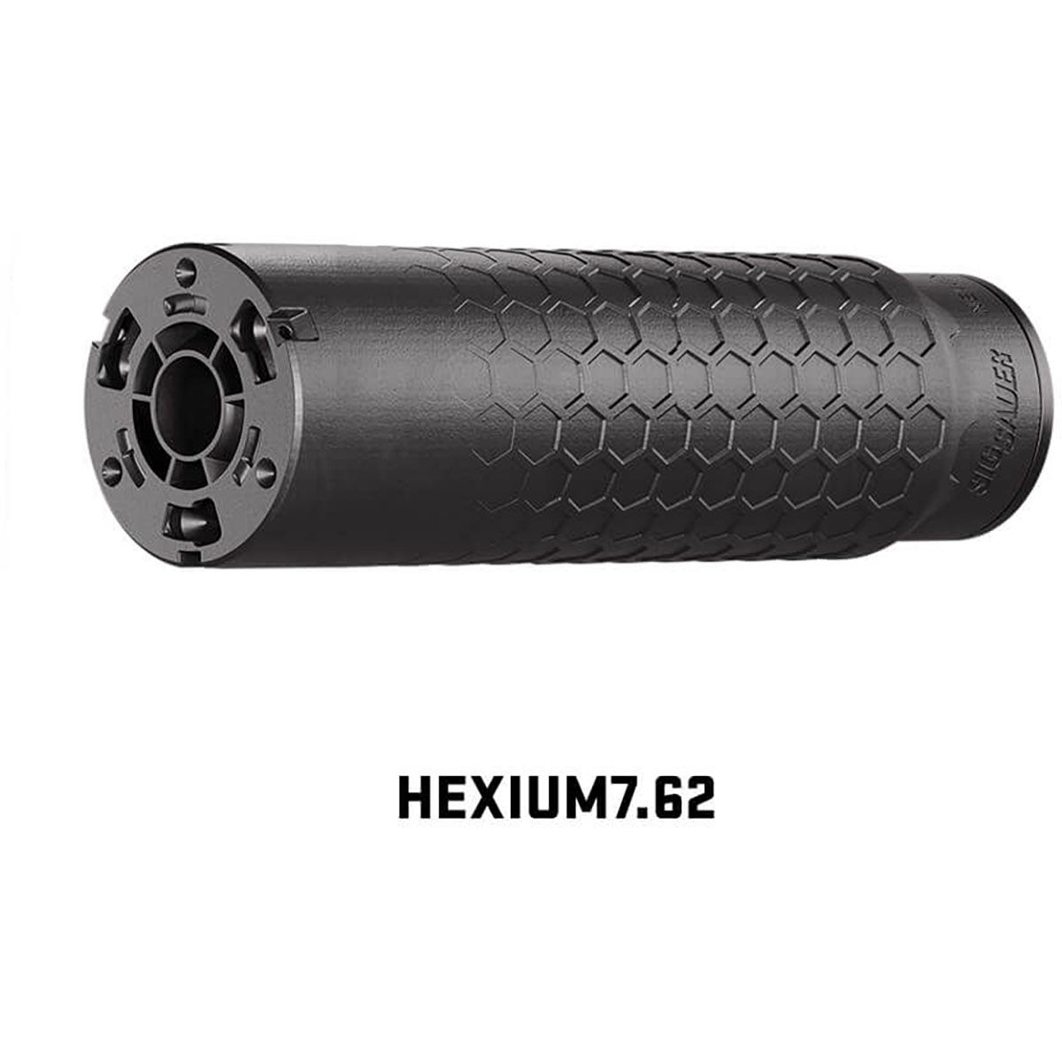 HEXIUM 7.62mm HUB Direct Thread Suppressor Black