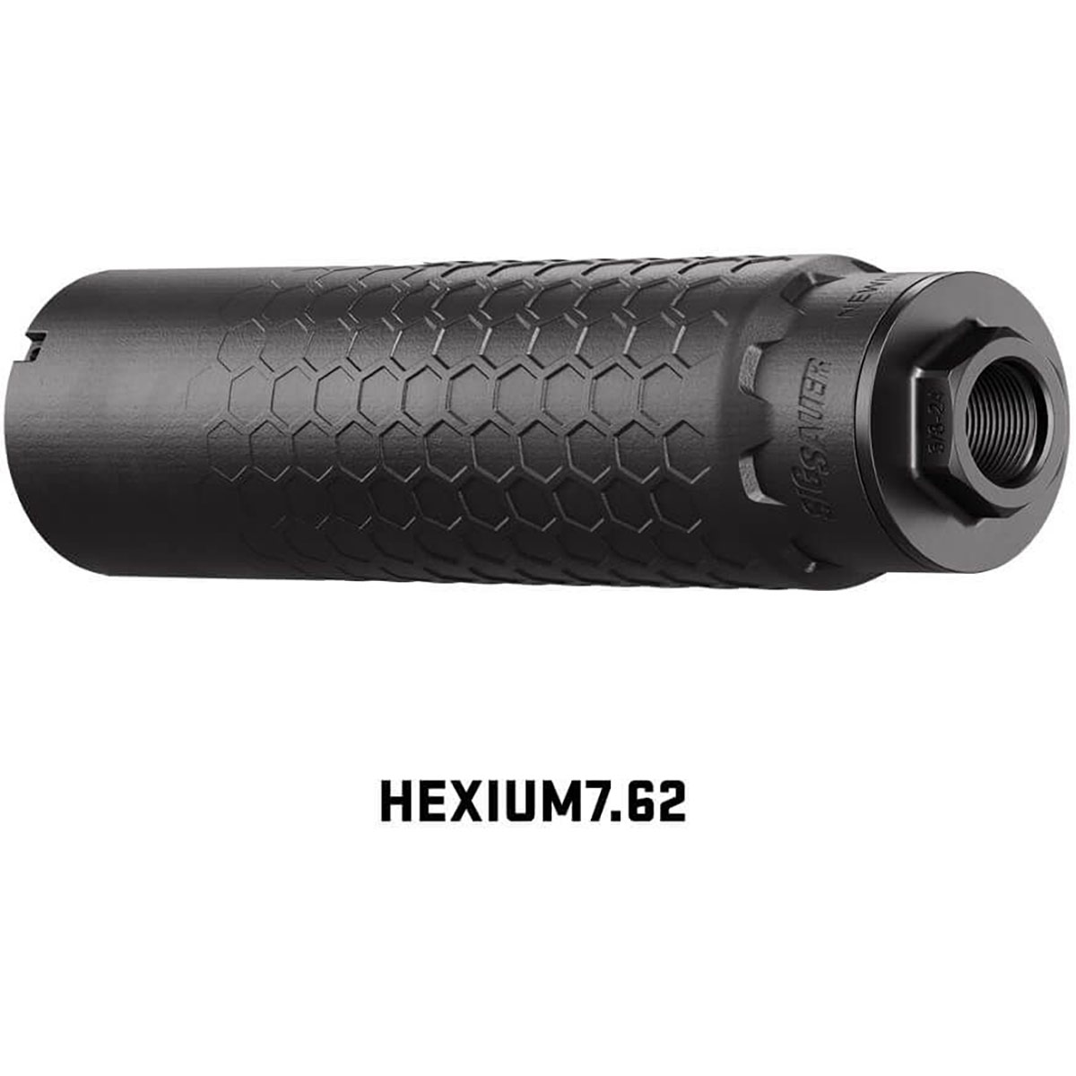 HEXIUM 7.62mm HUB Direct Thread Suppressor Black - View 2
