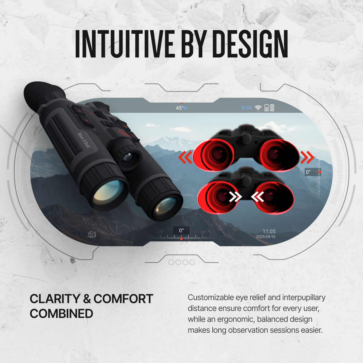 Binox 6 Dual Multispectral 640x512 Thermal Binocular w/Laser - View 4