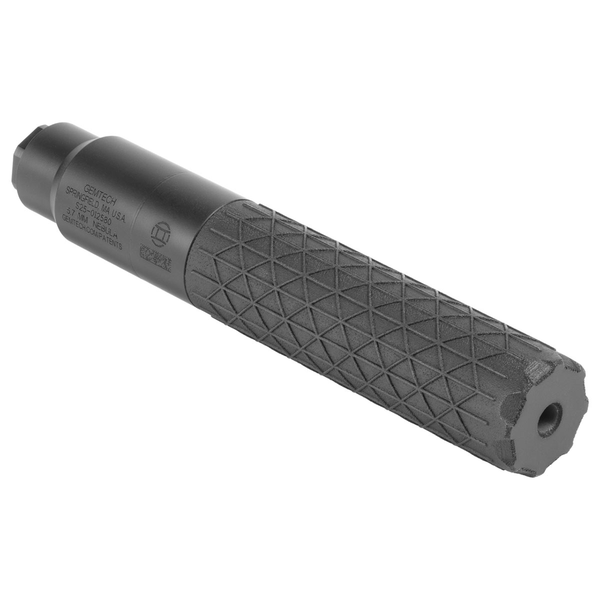 Nebula 5.7x28mm 1/2x28 Direct Thread Suppressor Black - View 2