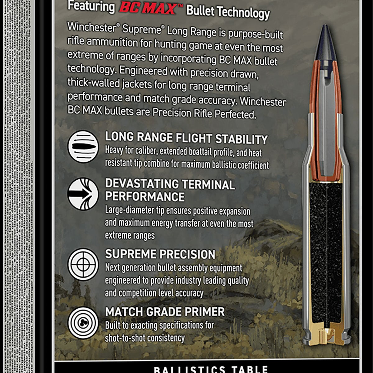Supreme Long Range 6.5 Creedmoor 140gr BC Max 20/Box