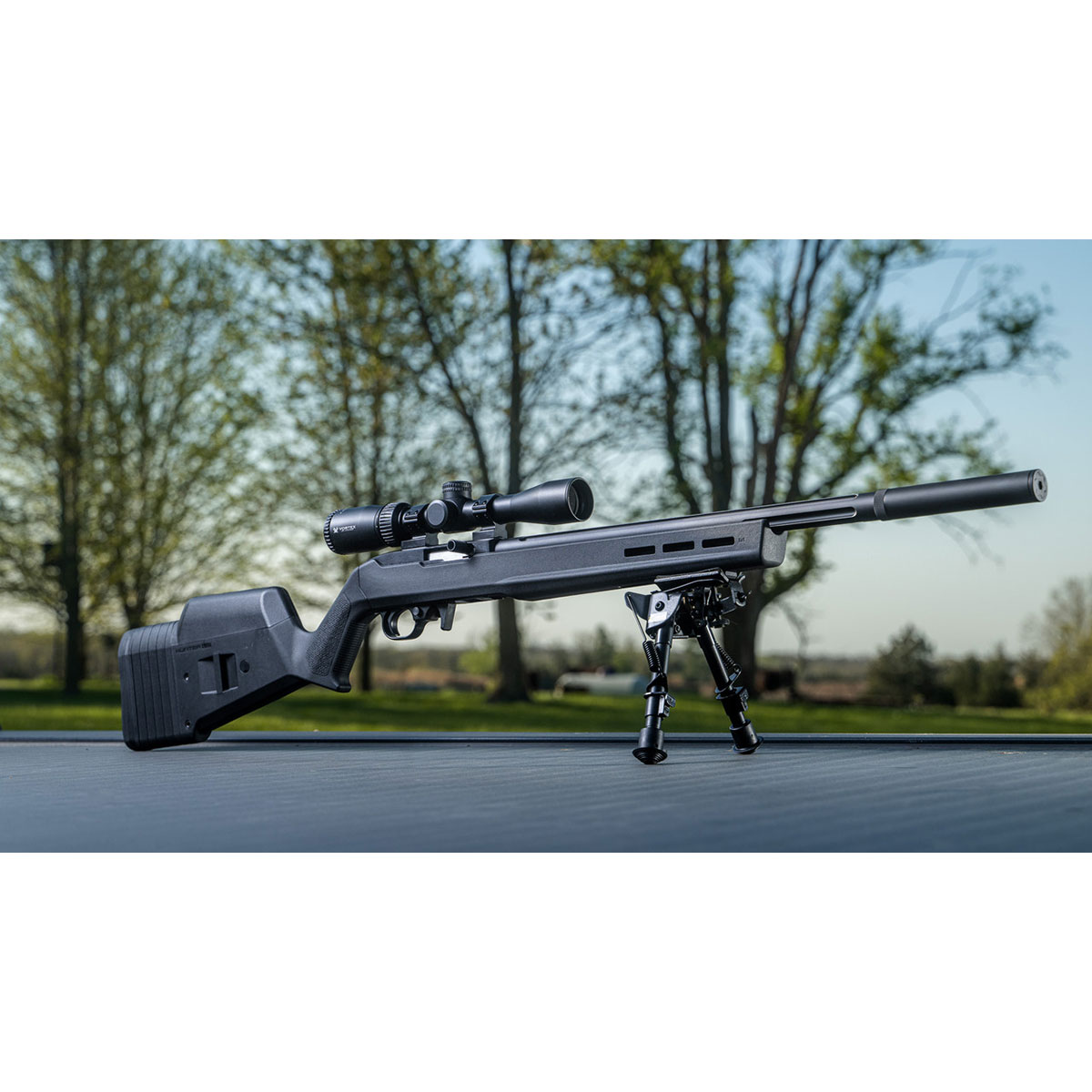 Zeroed 22 .22 Long Rifle Direct Thread Suppressor Black - View 5