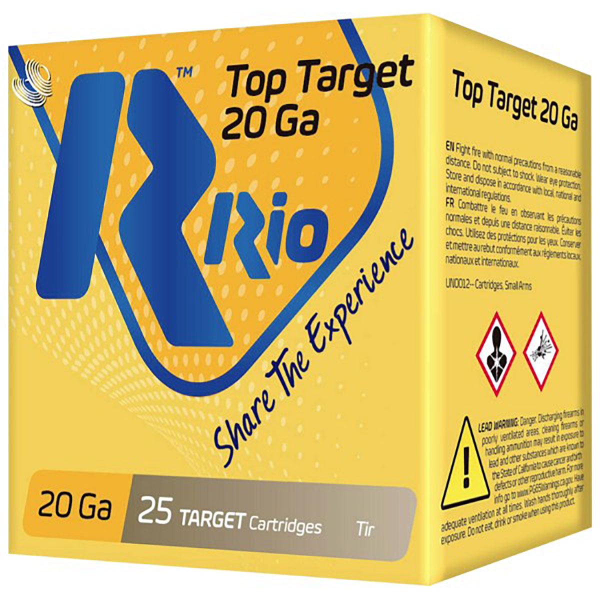 RIO OUTDOORS CORP. - TOP TARGET 20 GAUGE 2-3/4” #9 SHOT SHOTGUN AMMO