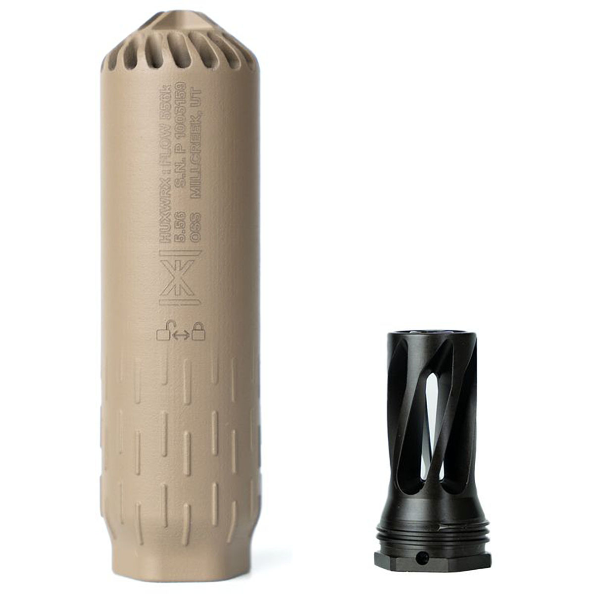 HUXWRX - 556K MULTI-CALIBER QD RIFLE SUPPRESSOR W/FLASH HIDER - View 4