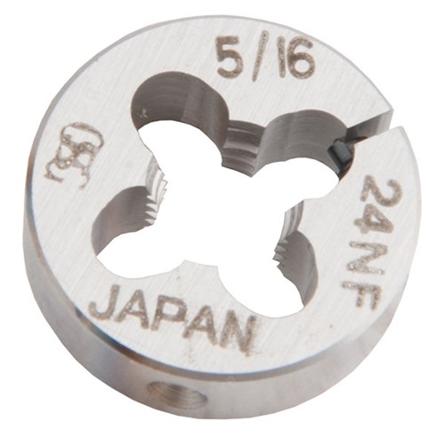 Bolt Knob Round Die, 13/16" Diameter, 5/16"-24 Thread
