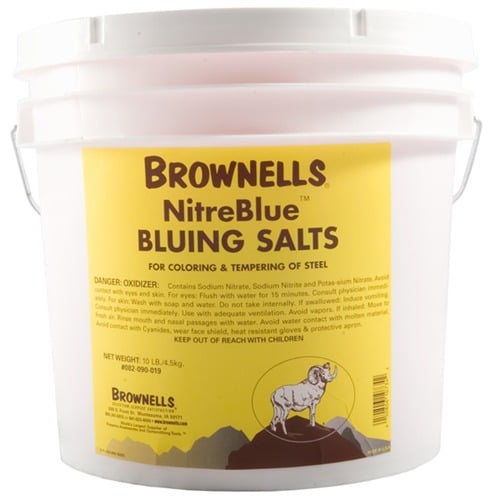 Nitre Blue Bluing Salts, 10lbs Bucket