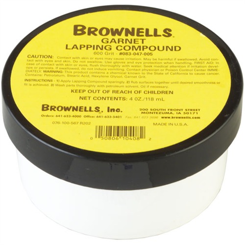 BROWNELLS - GARNET LAPPING COMPOUNDS - View 2