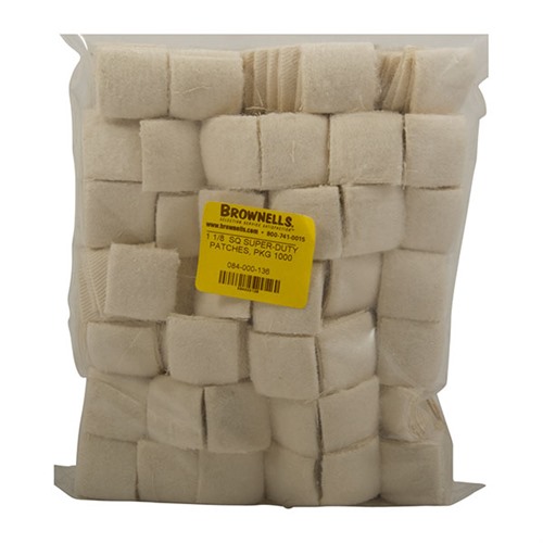 BROWNELLS - REALLY HEAVY  DUTY SQUARE 100% COTTON  PATCHES - View 5