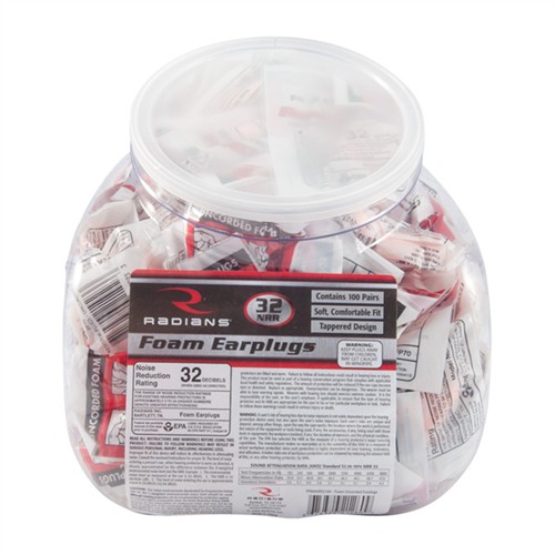 Foam Ear Plugs, 100-Pak