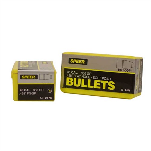 458 Caliber (0.458") 350gr Soft Point Flat Nose 50/Box