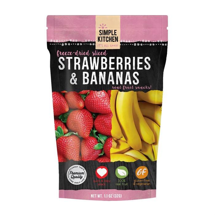 Freeze-Dried Strawberries & Bananas 6 Pack