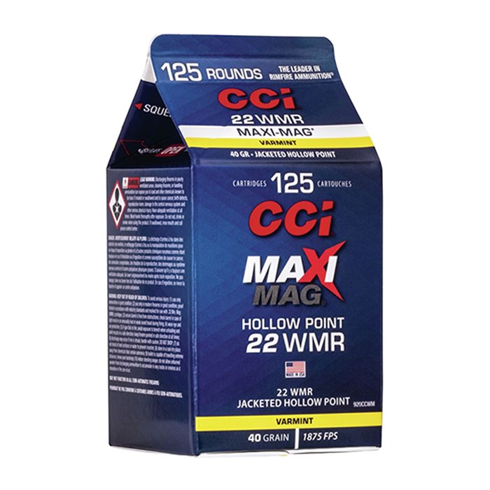 CCI - MAXI MAG HOLLOW POINT 22 WMR AMMO