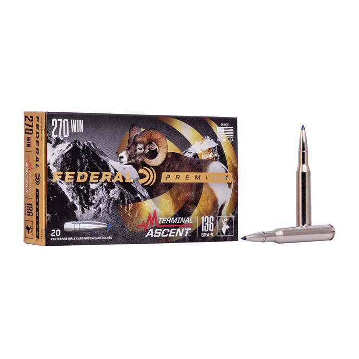 Terminal Ascent 270 Winchester 136gr Polymer Tipped 20/Box