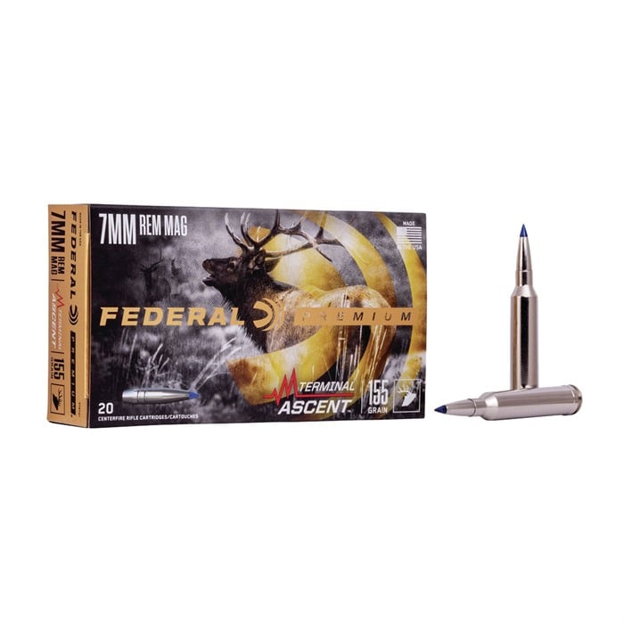 7mm Remington Magnum 155gr Terminal Ascent 20/Box