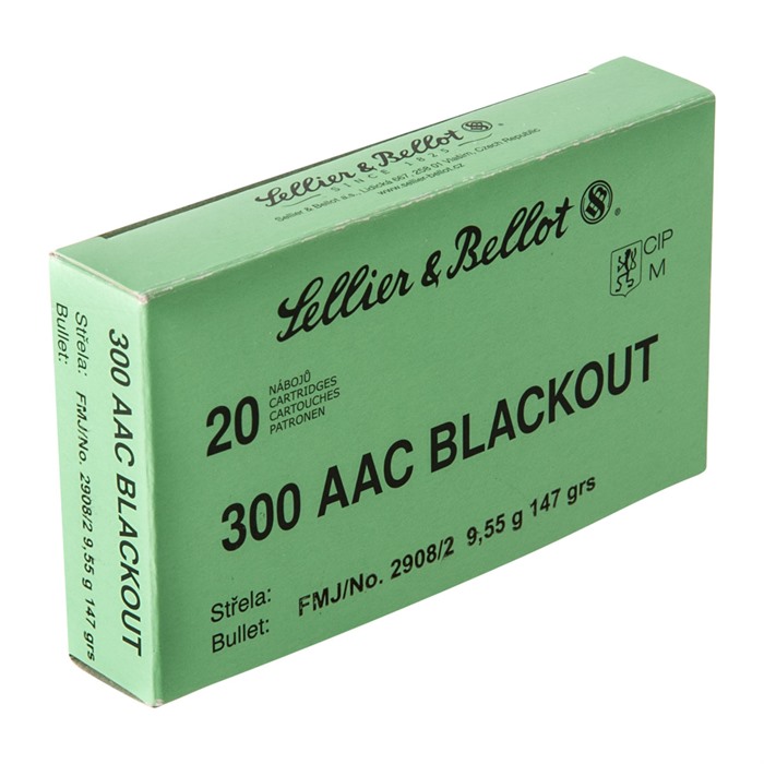 SELLIER & BELLOT - 300 AAC BLACKOUT 147GR FMJ AMMUNITION - View 2