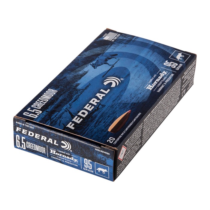 6.5mm Creedmoor 95gr Hornady V-Max 20/Box