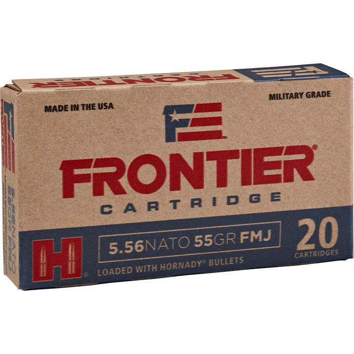 HORNADY - FRONTIER AMMO 5.56MM NATO 55GR HOLLOW POINT MATCH