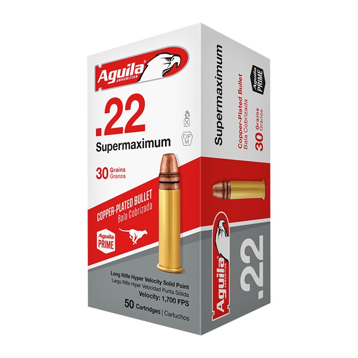 22LR 30gr Supermaximum Copper Plated Solid Point 50/Box